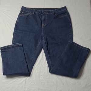 L.L. Bean Dark Blue Classic Fit,  Straight Leg Jeans